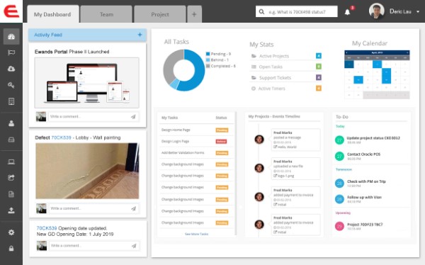 Project Management System Dashboard